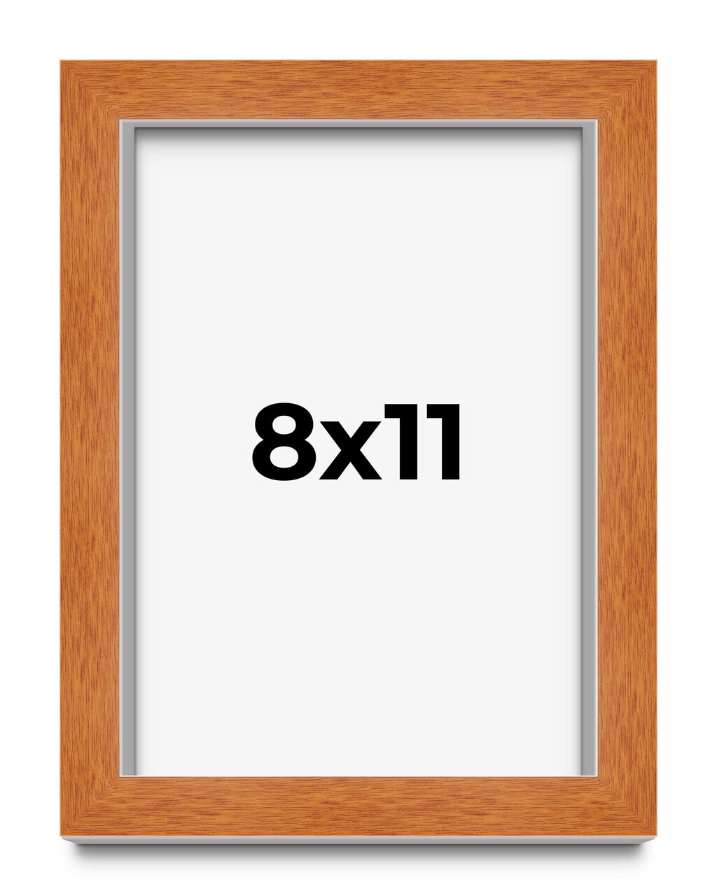Photo Size Classic Brown Picture Frame - UV Acrylic, Foam Board Backing, Hanging Hardware